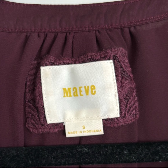 Anthropology Mauve Dress with Velvet - Picture 8 of 8